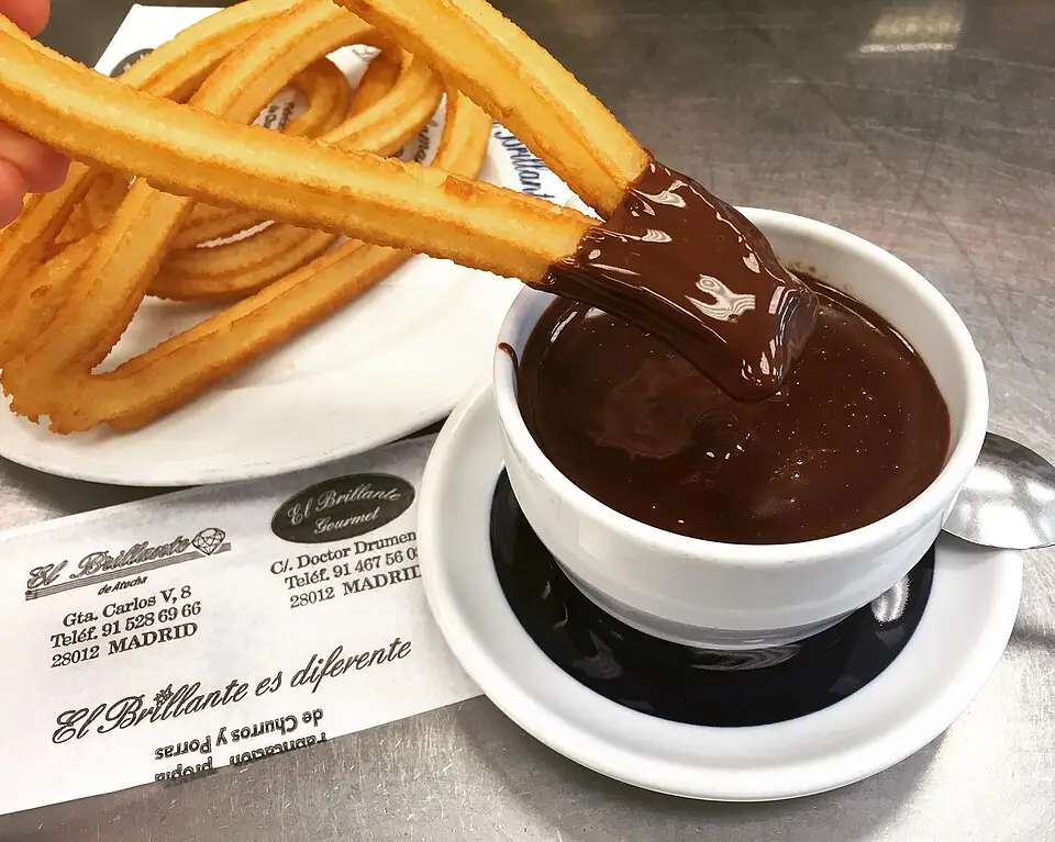 Churros met chocolade, Madrid